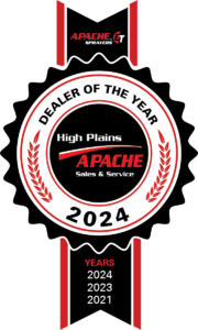 badge signifying High Plains Apache winning dealer of the year for 2021, 2023, and 2024